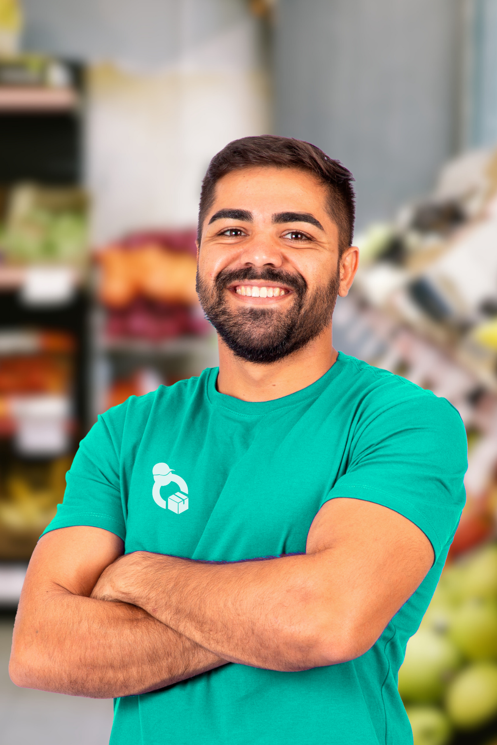 Trabajador de Zwork sonriendo